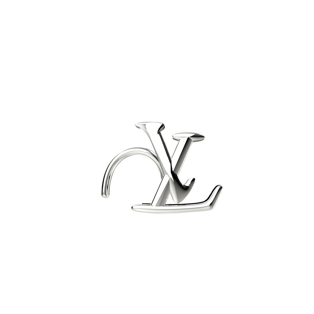 branded nose stud – high-end fashion nose jewelry