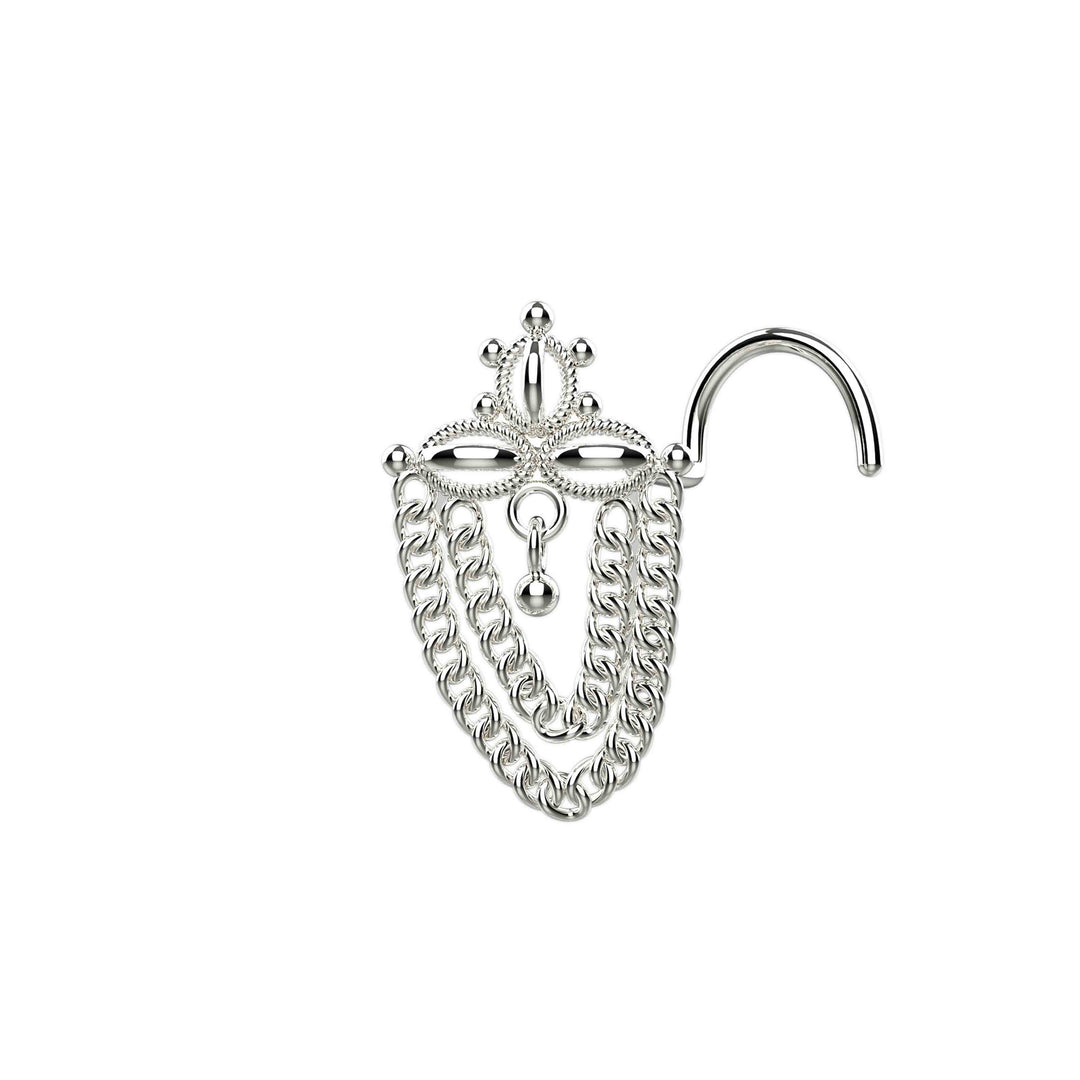 nose stud with chain