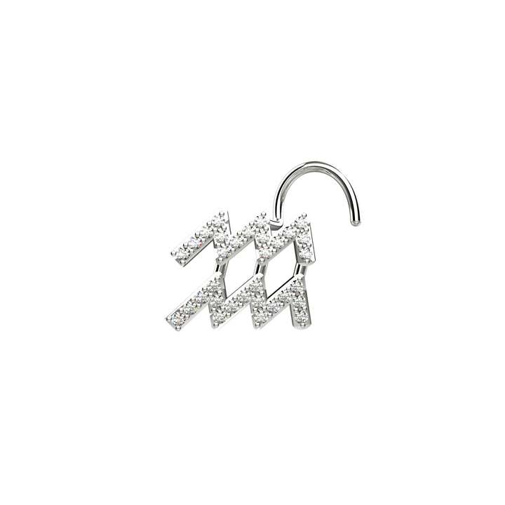 Zodiac sign nose jewelry