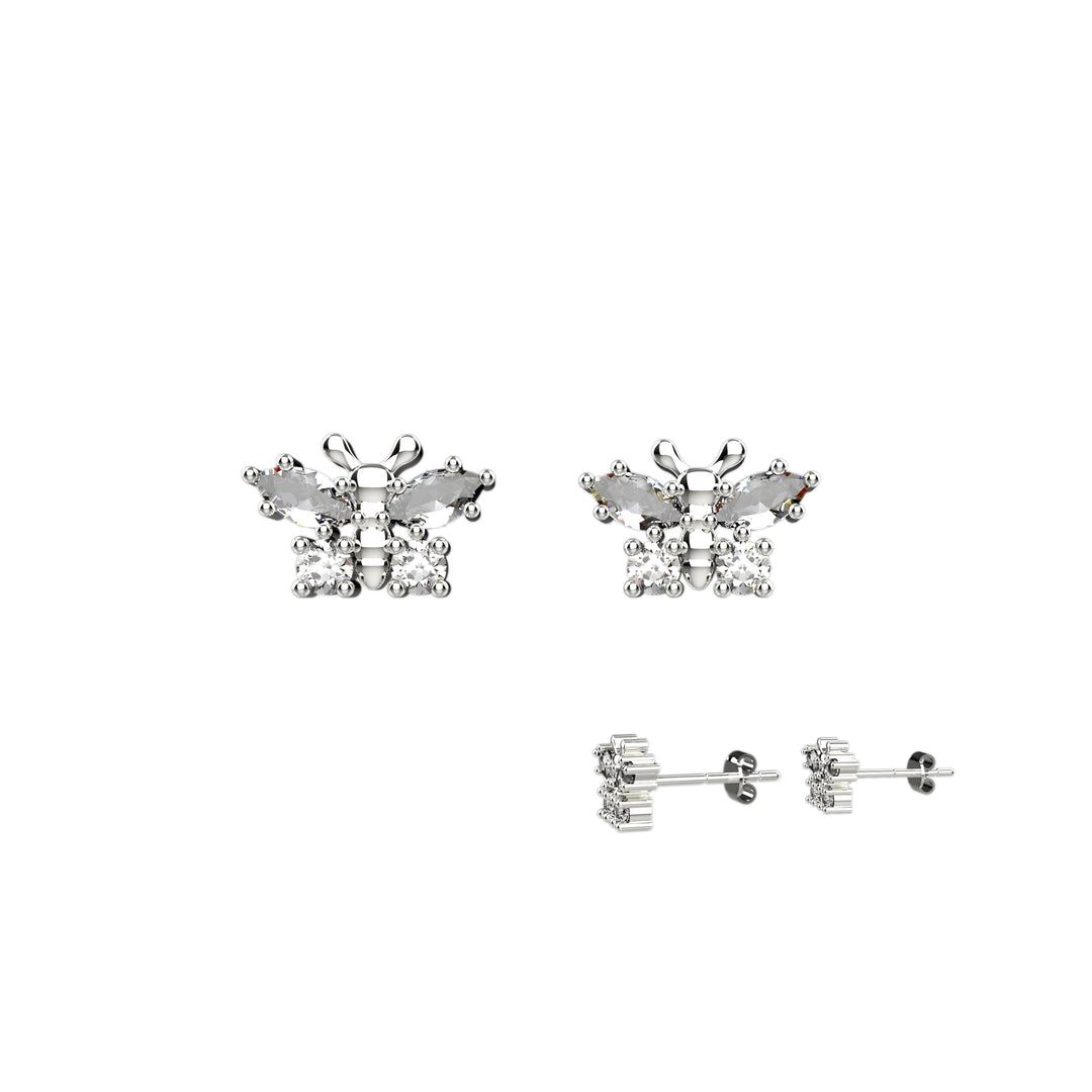 Gold butterfly earrings – lightweight and elegant