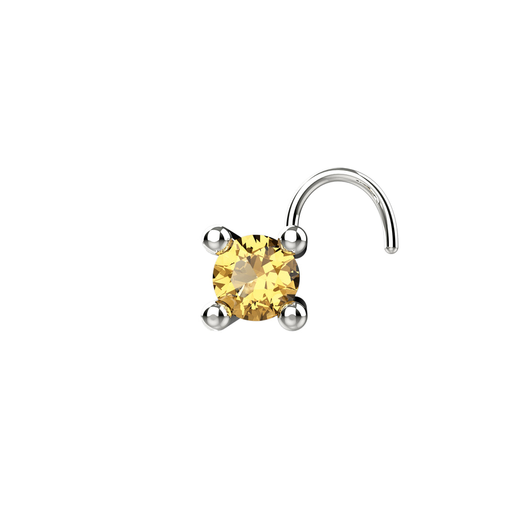 Minimalist gold nose stud