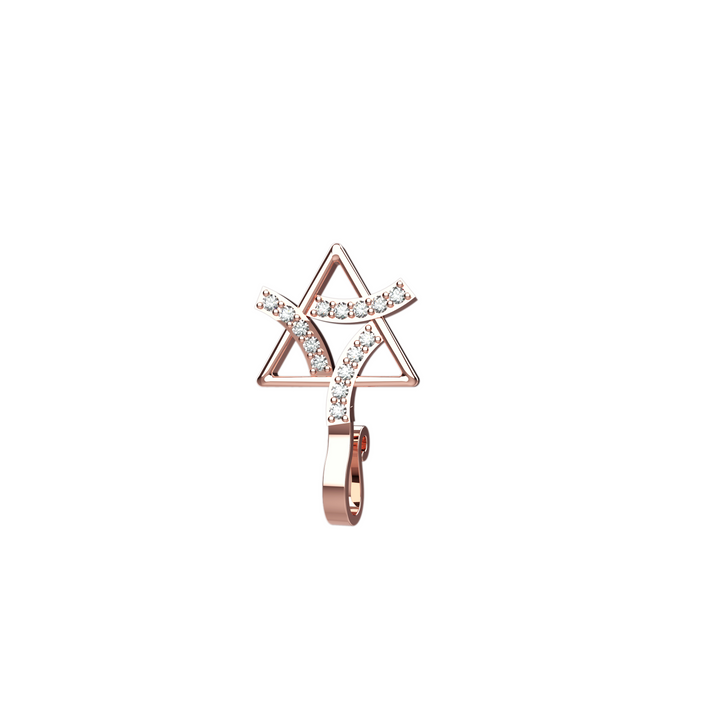 Clip-on nose ring stud