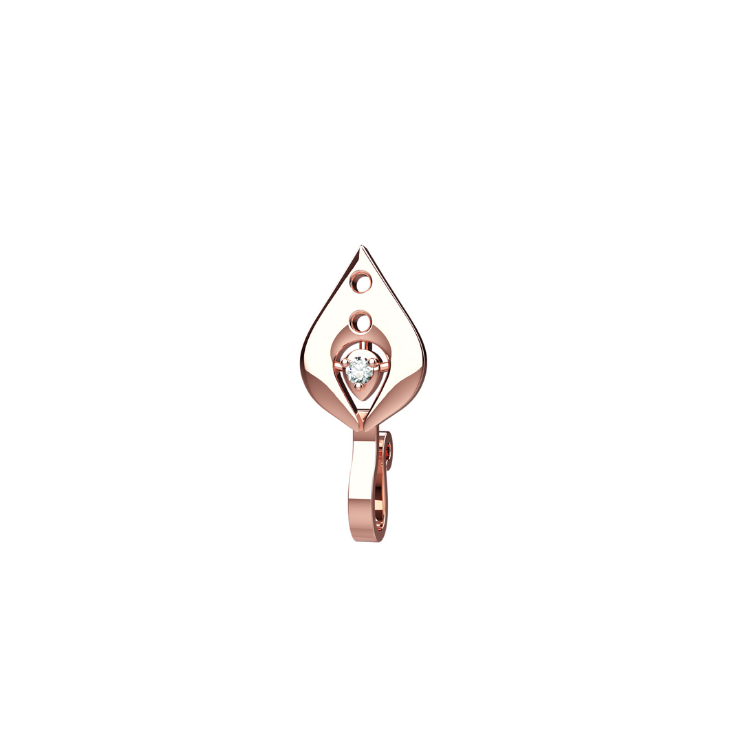 Gold nose ring non-threaded