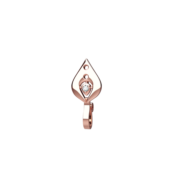 Gold nose ring non-threaded