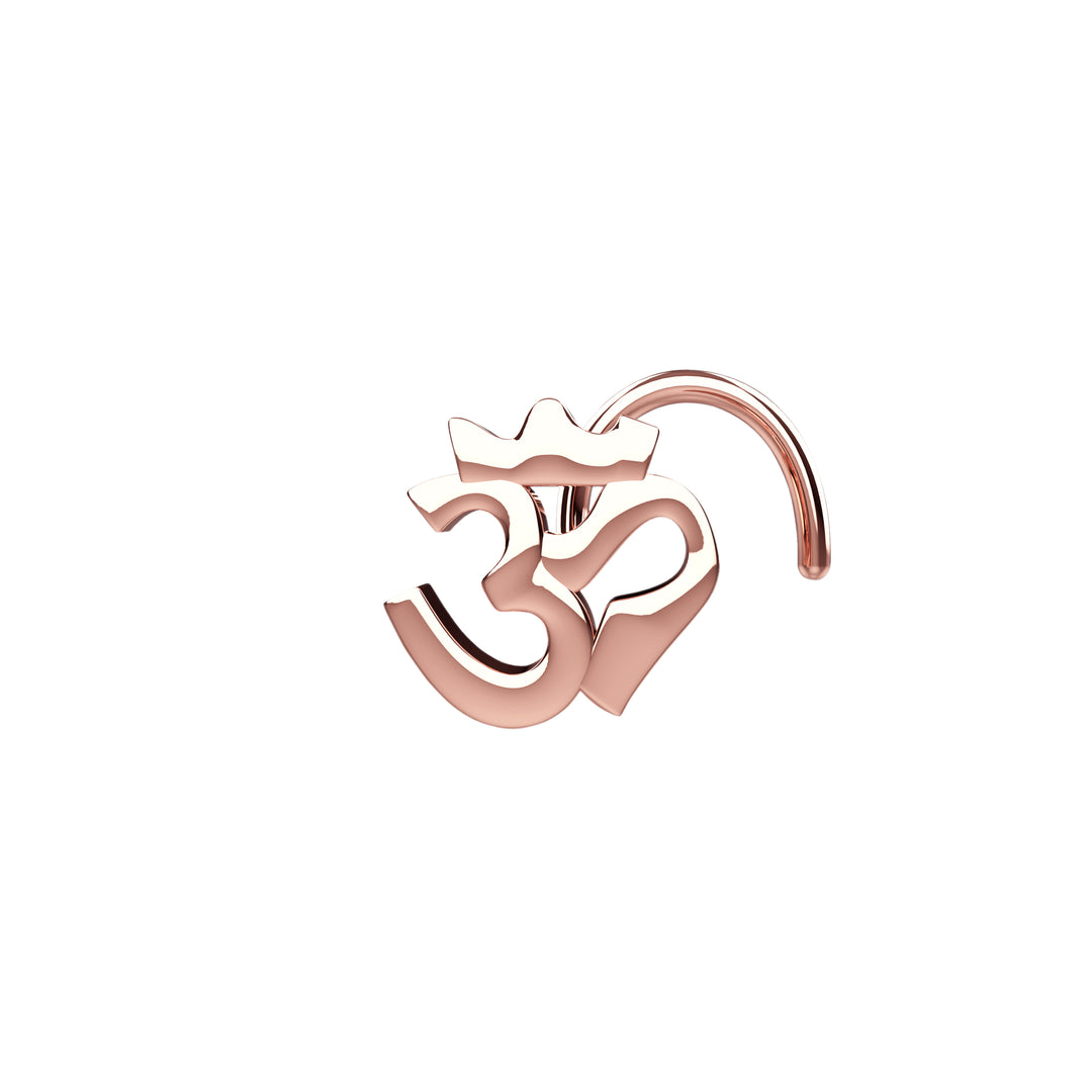 Om symbol nose piercing