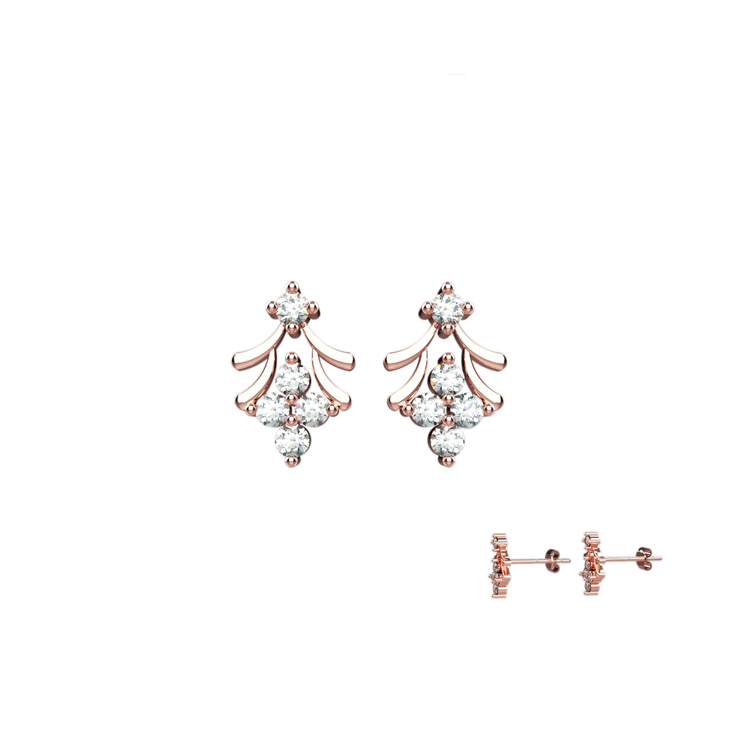 Everyday cute earrings with flower charm