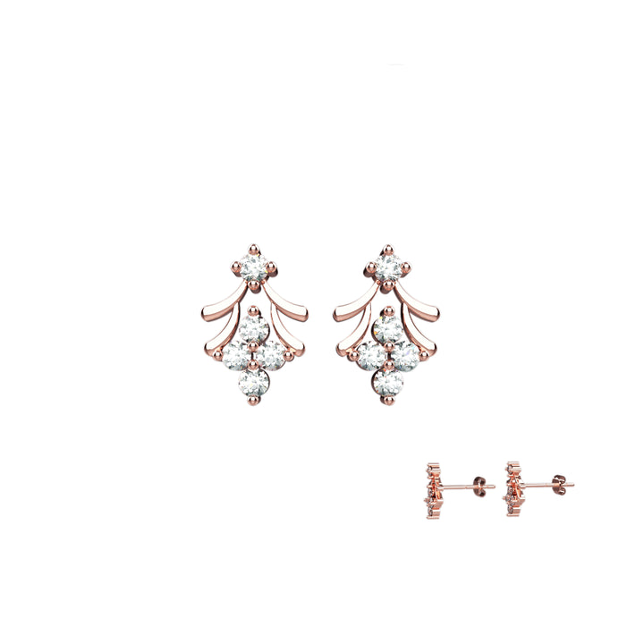 Everyday cute earrings with flower charm