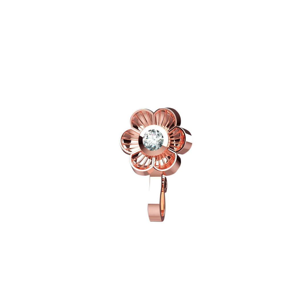 Clip-on nose ring gold