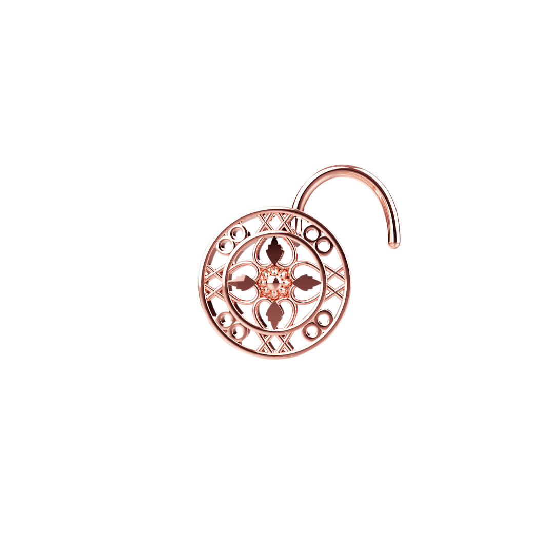 Minimal gold nose ring