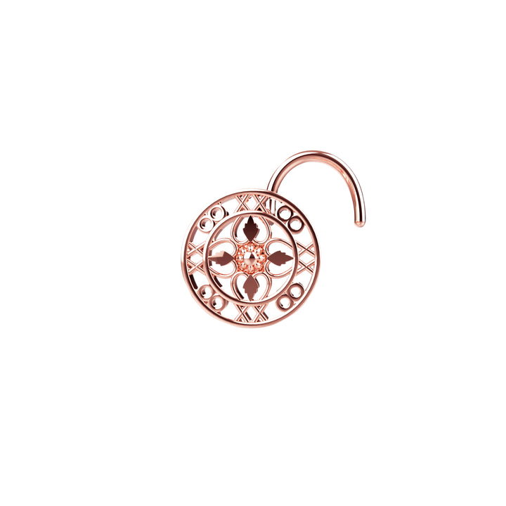 Minimal gold nose ring