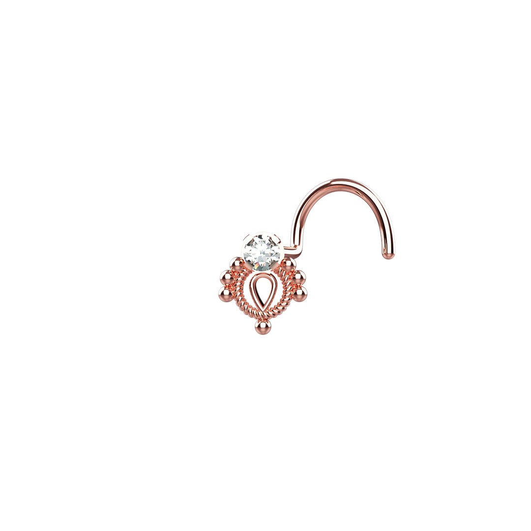 Small nose stud – lightweight and comfortable