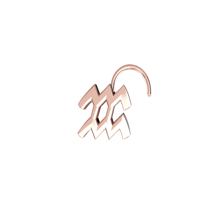 Celestial gold nose stud