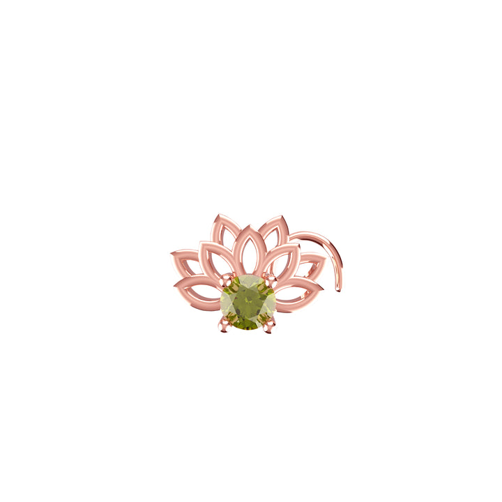 Lotus nose ring – symbolic and beautiful