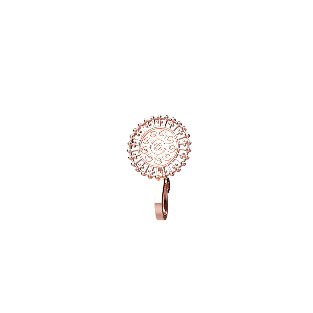 Clip-on gold nose jewelry