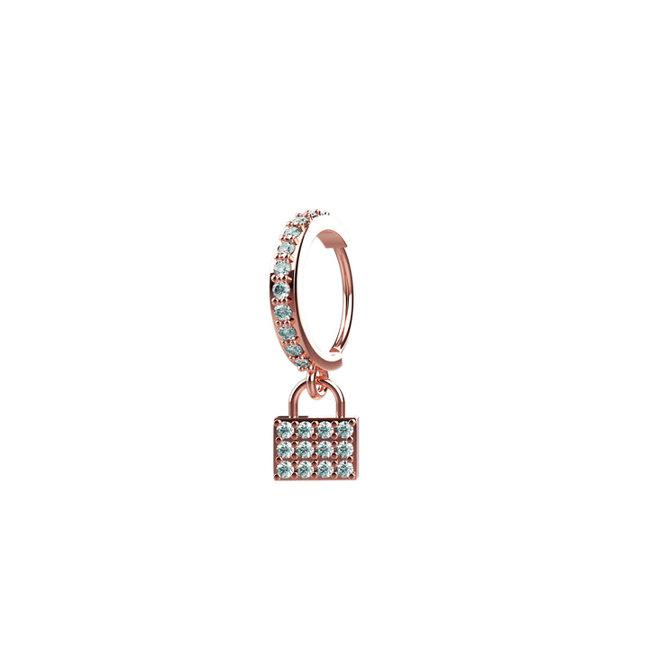 Unique charm nose hoop
