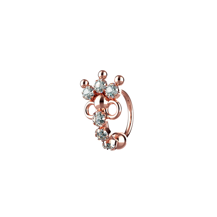 Gold nose ring hoop