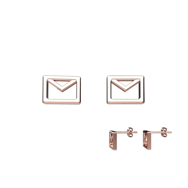 Mini envelope earrings – cute tiny earring design