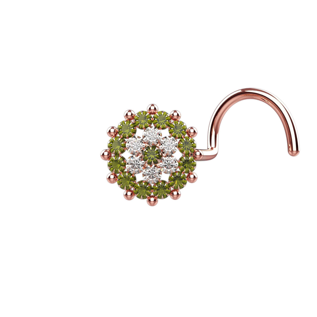 Stylish gold nose ring for daily wear