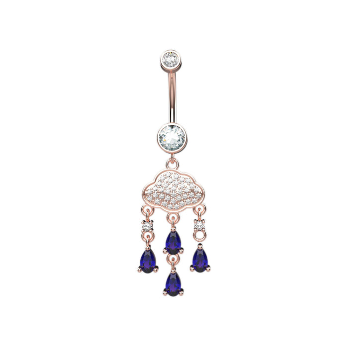 Dainty belly button ring