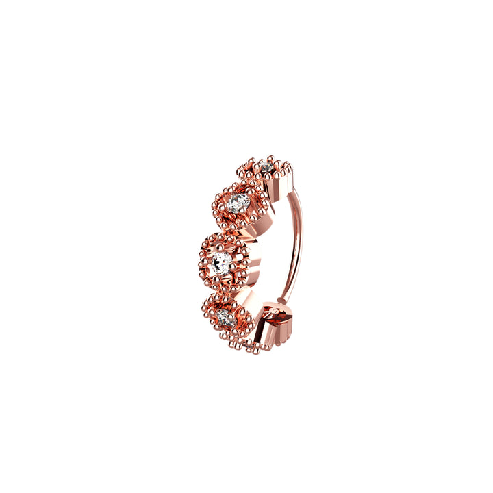 Elegant gold nose ring