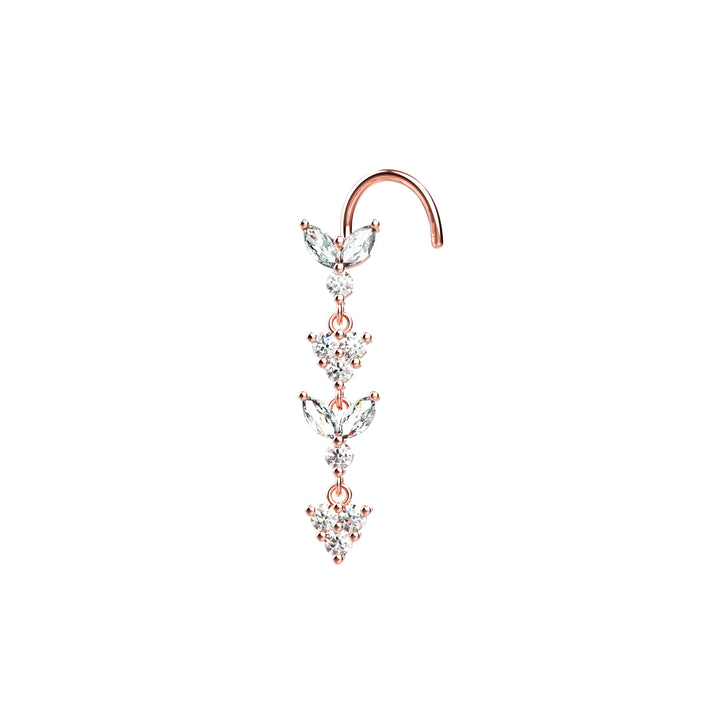 Nose Ring with Dangle – unique and eye-catching