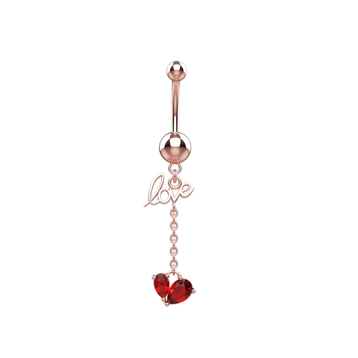 Romantic belly piercing jewelry