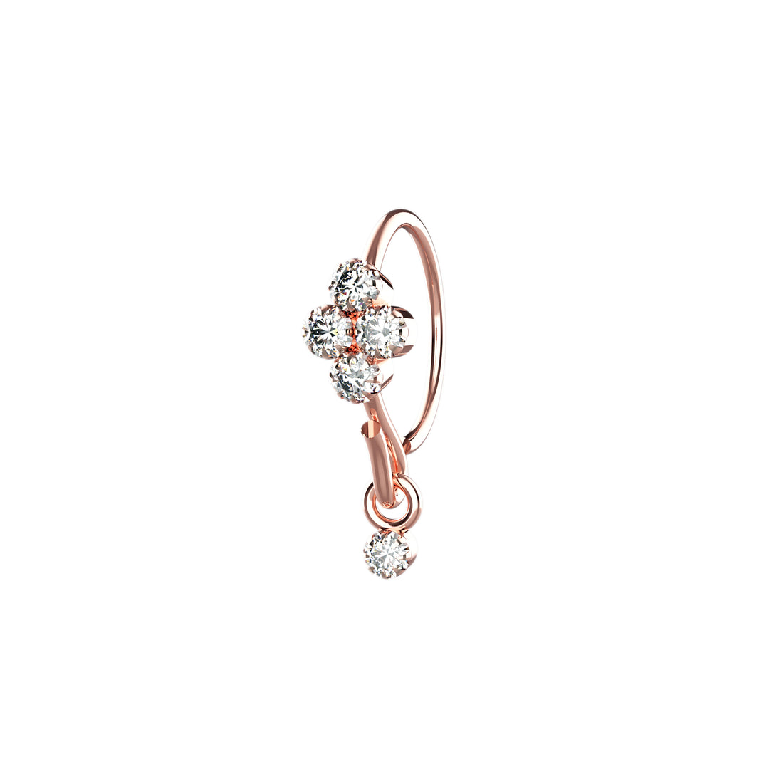 Elegant nose piercing jewelry