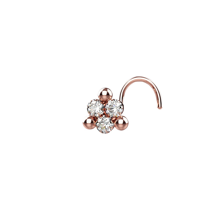 Diamond nose stud – sparkling and luxurious