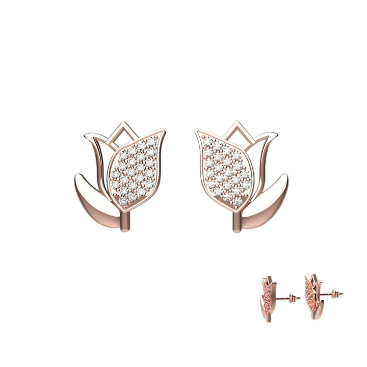 Elegant handmade earrings gold