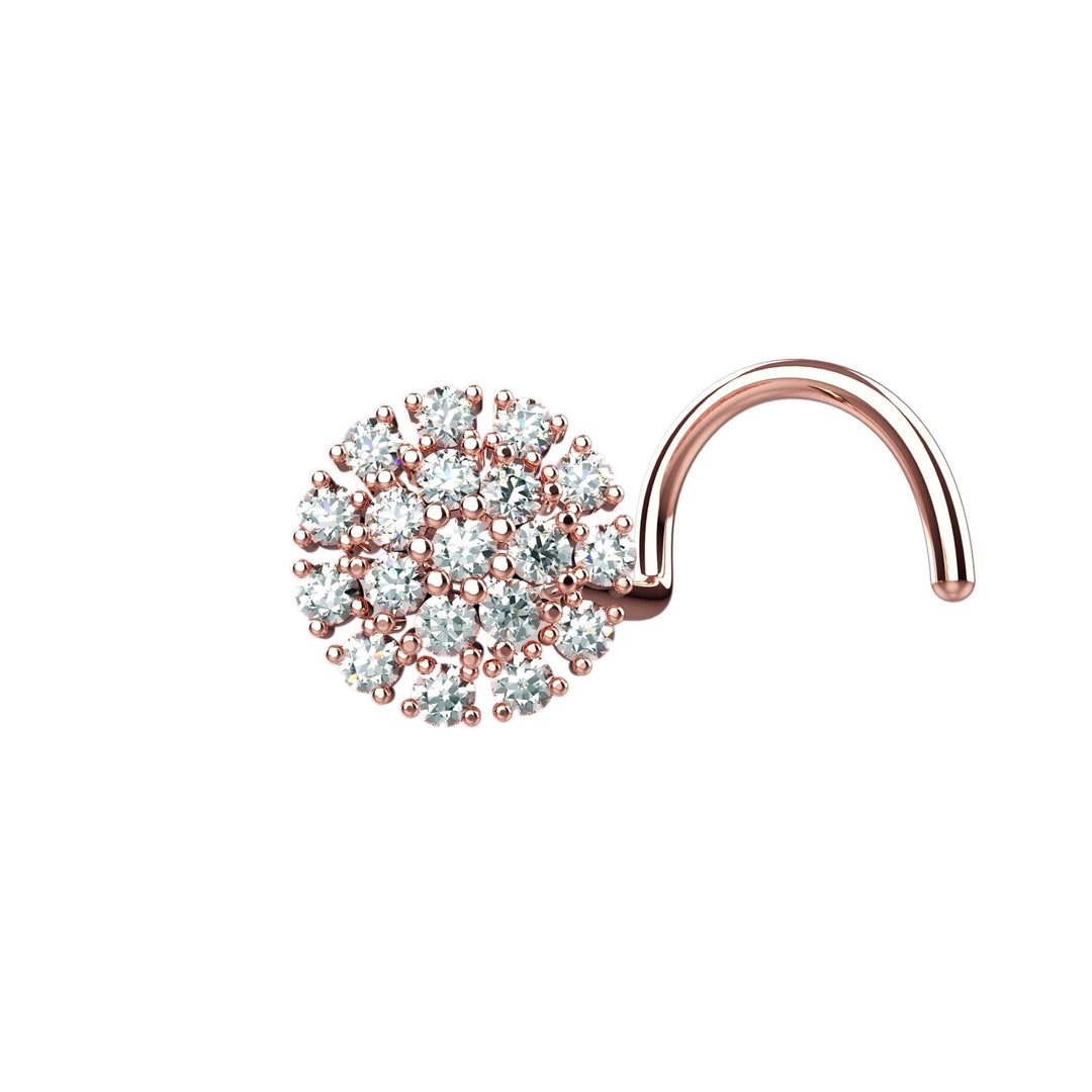 flower design nose stud
