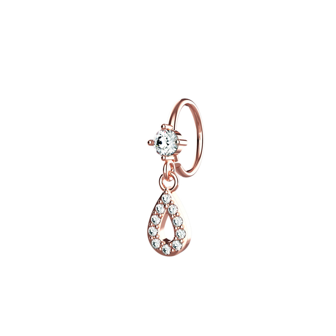 Sparkly diamond nose jewelry