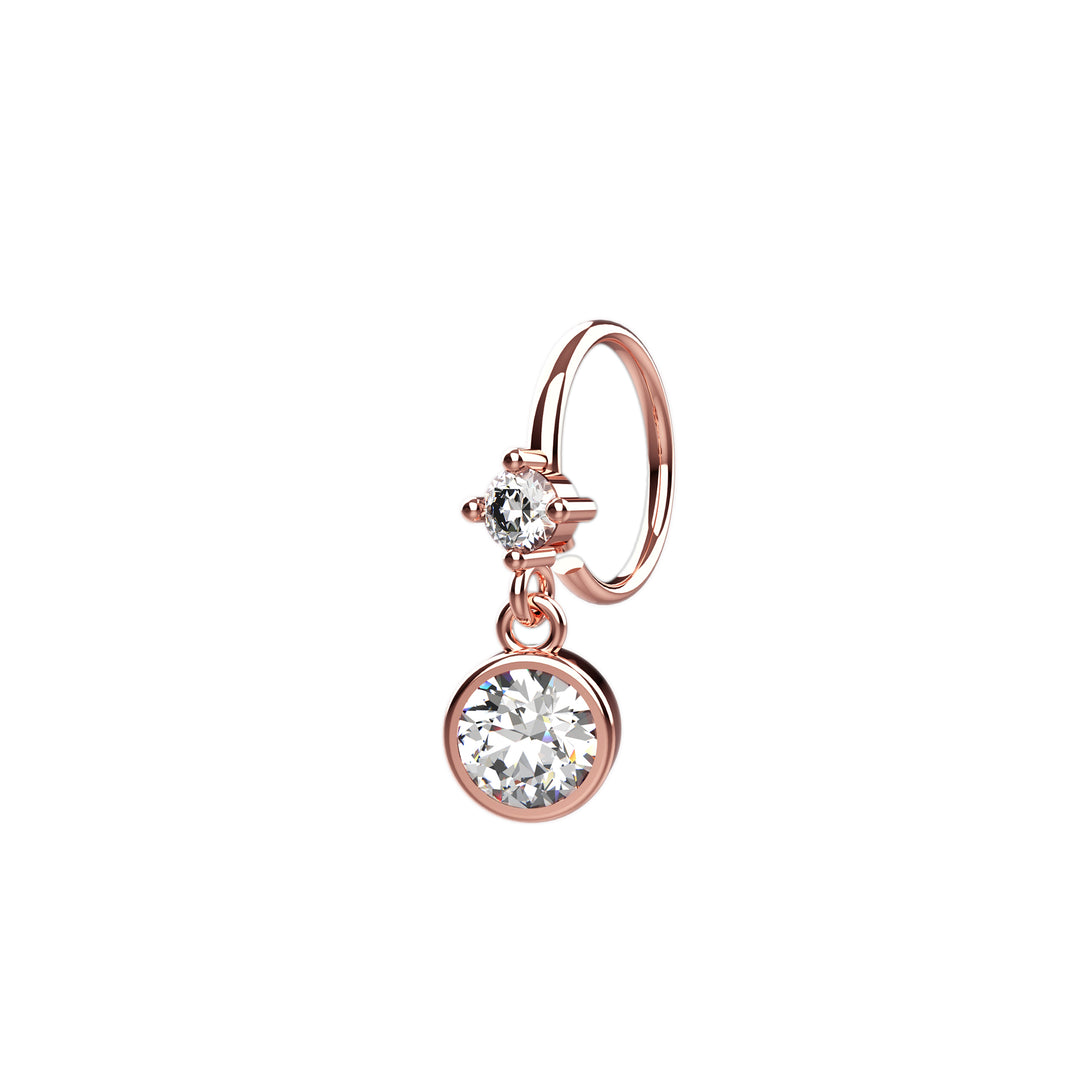 Gold Nose Hoop – lightweight and comfortable fit