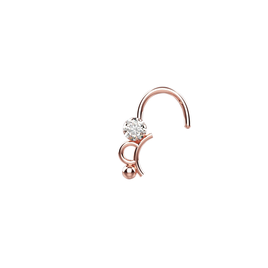 Gold nose ring for women