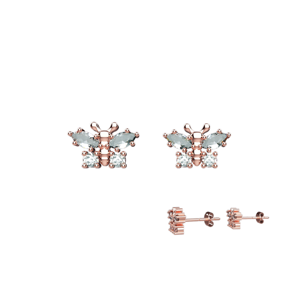 Minimalist butterfly studs – everyday jewelry