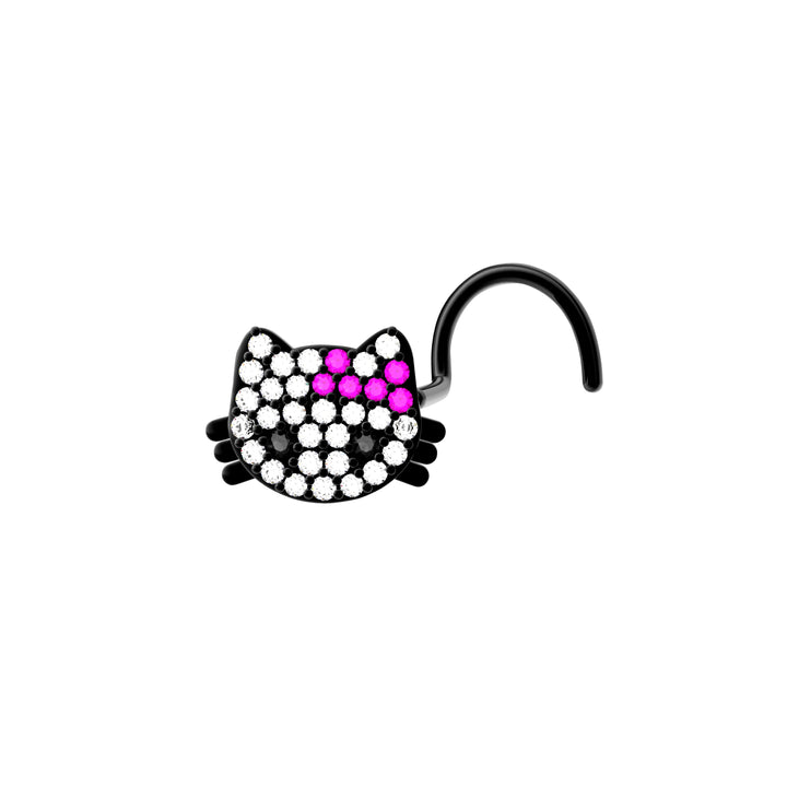 gold Hello Kitty nose ring – perfect for a playful look