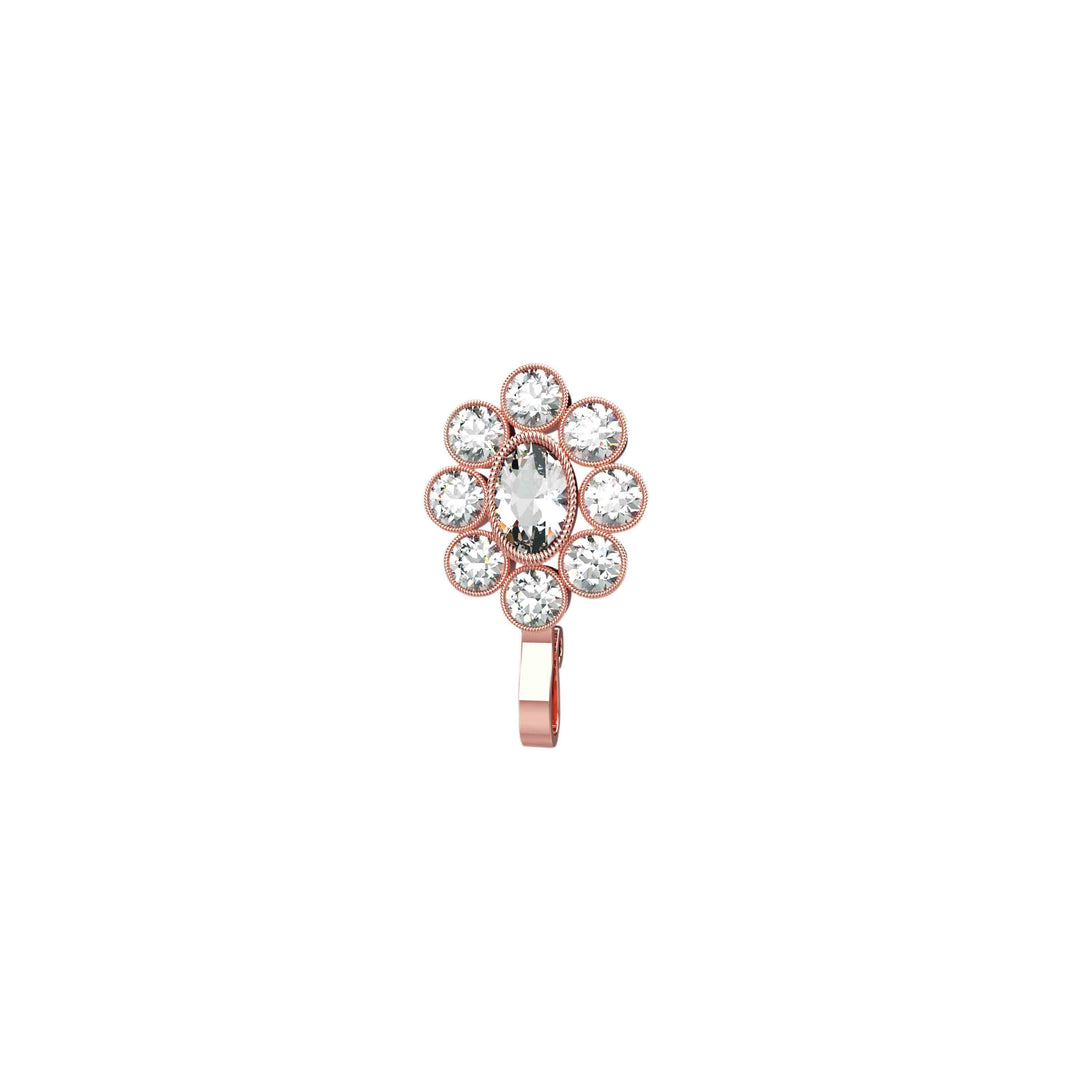 Clip-on nose ring for women