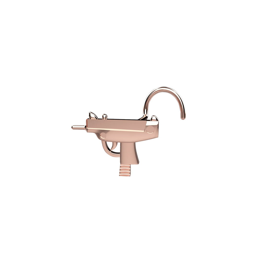 gold nose stud – handcrafted and lightweight jewelry