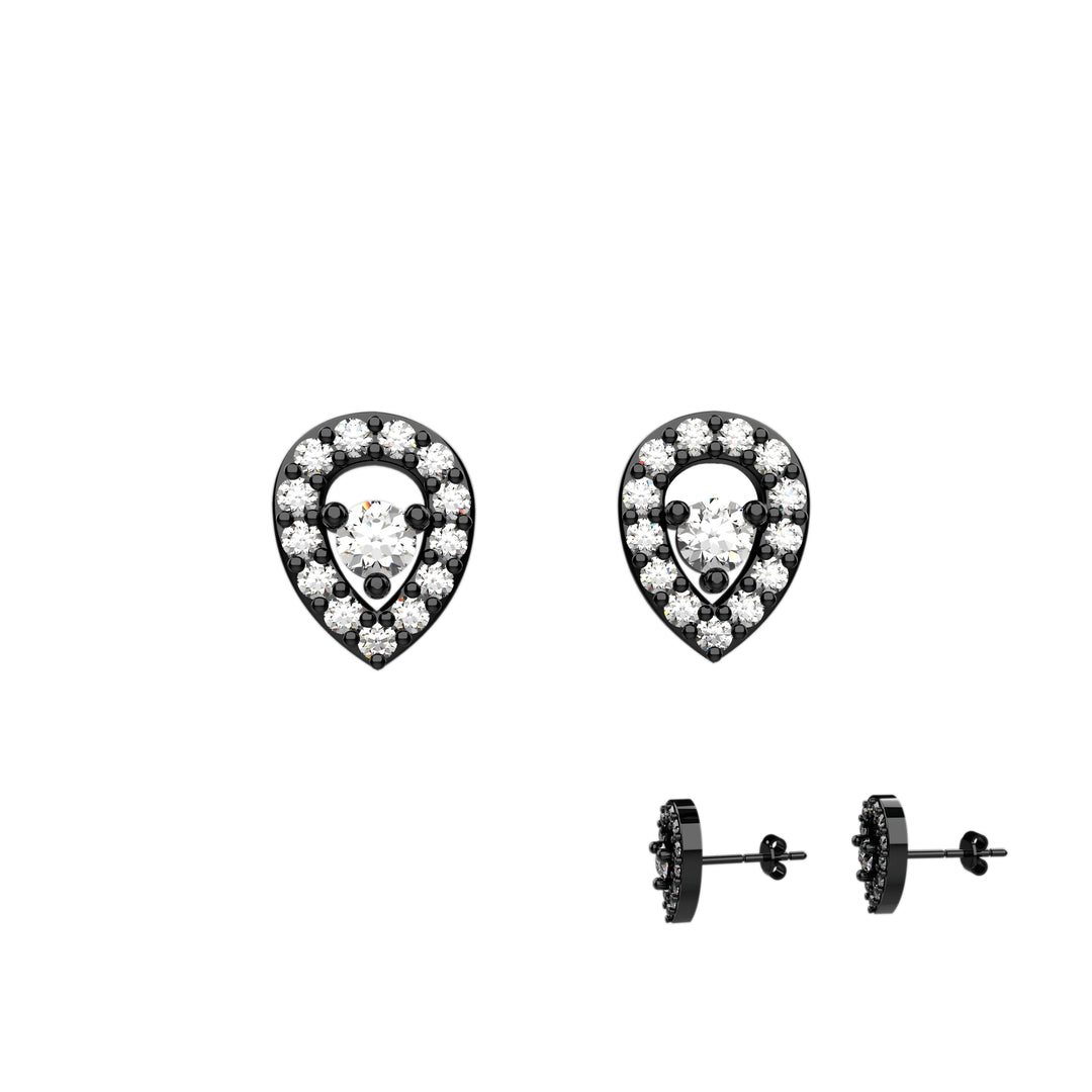 Gold and silver earrings – minimalist dangle style