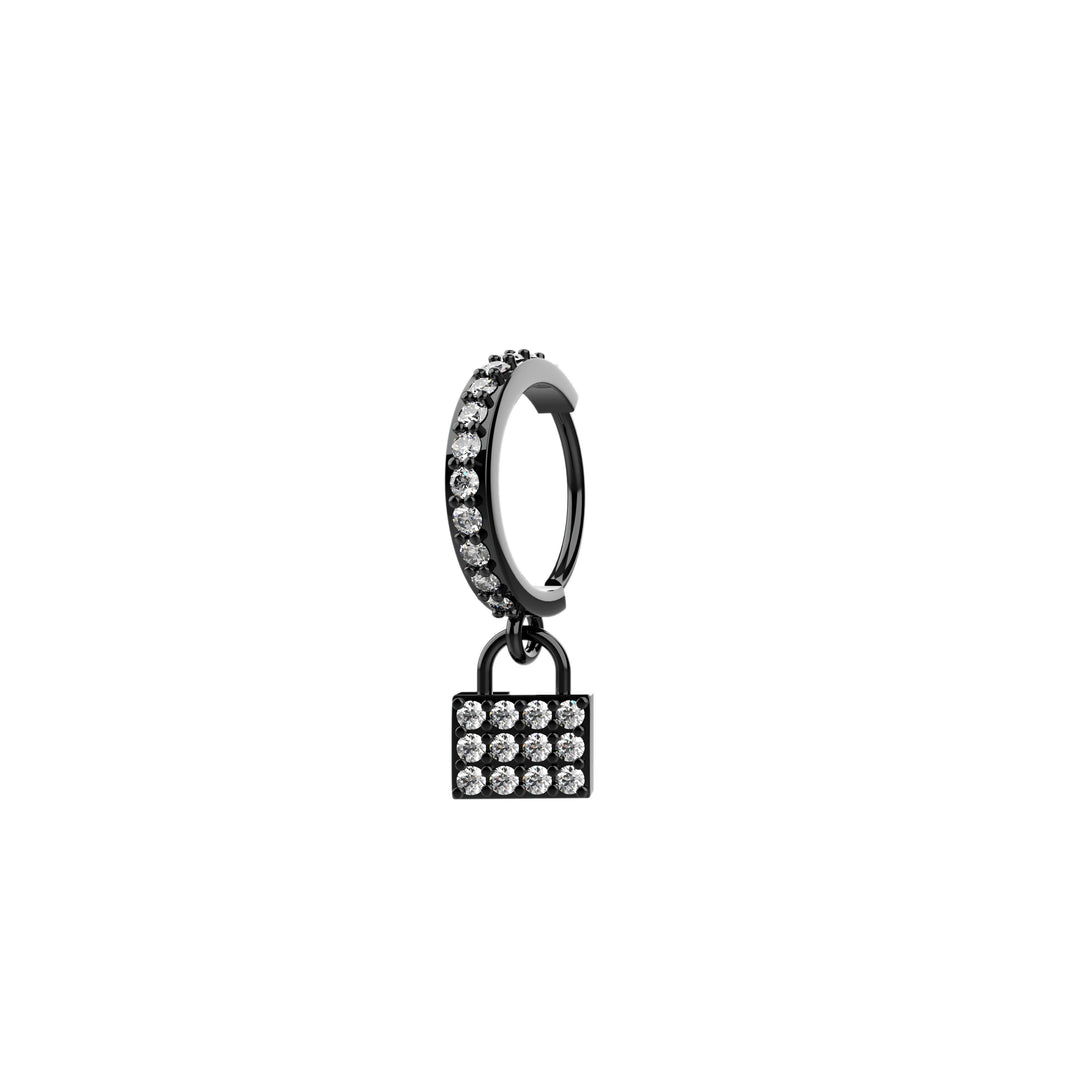 Lock style nose piercing jewelry