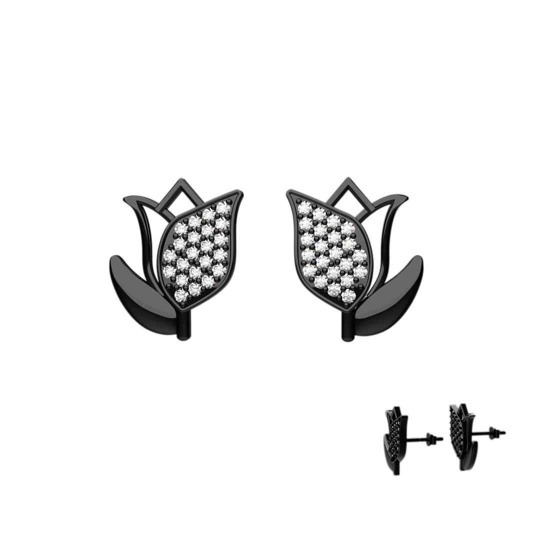 Small flower earrings, everyday wear