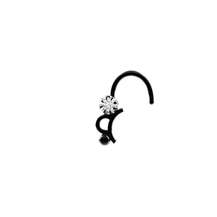 Minimalist 14k gold nose stud