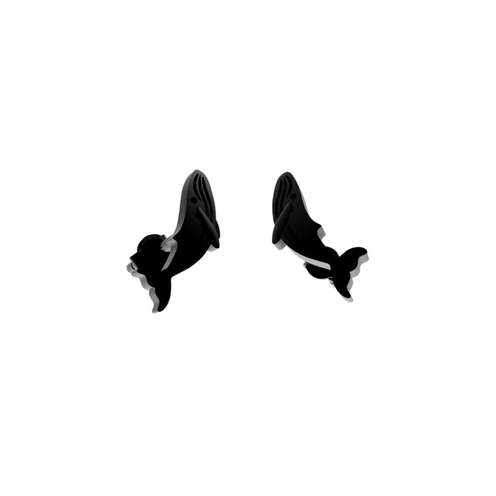 Silver dolphin fish earrings,
Cute fish dolphin studs gift