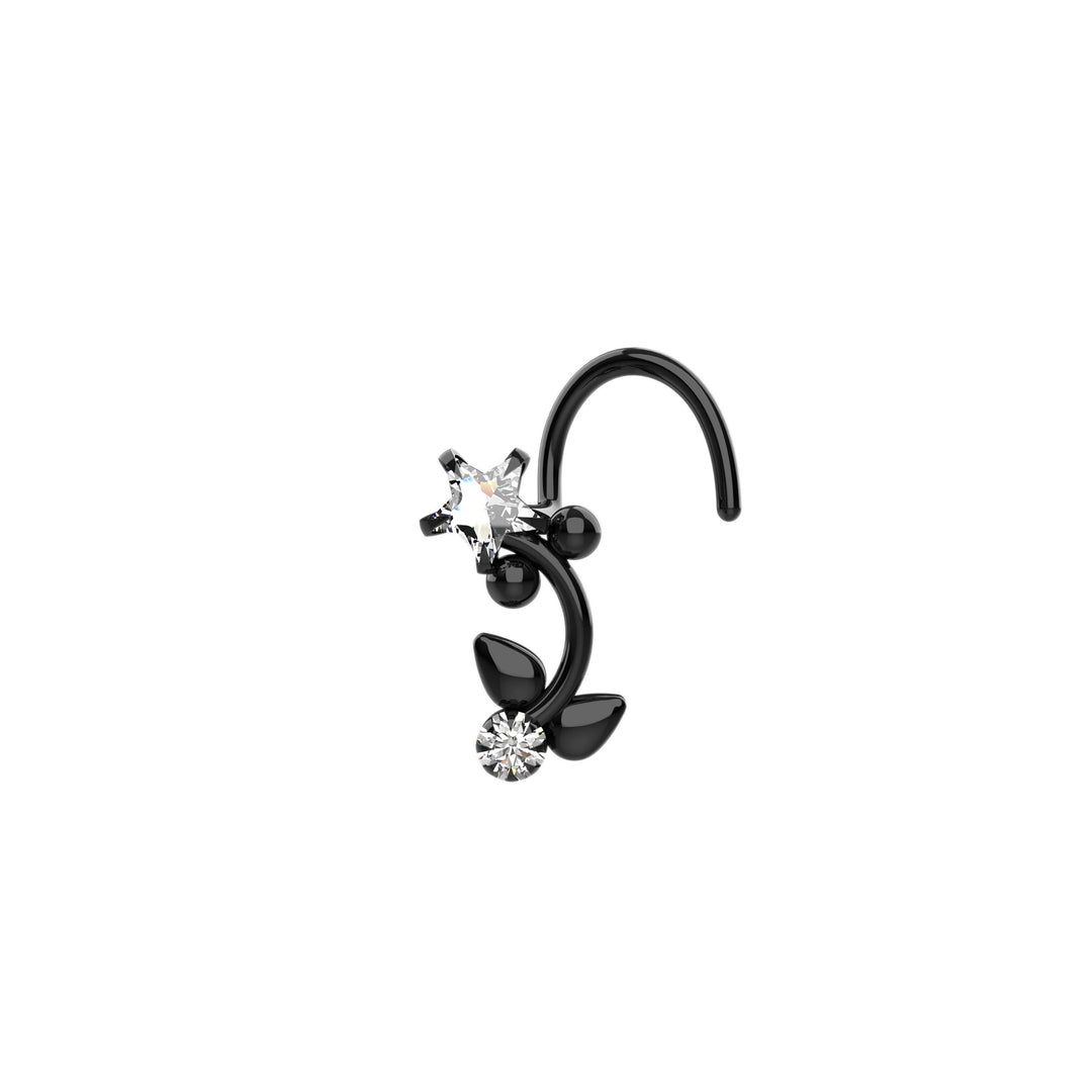 black & gold nose jewelry – sophisticated and cultural design
