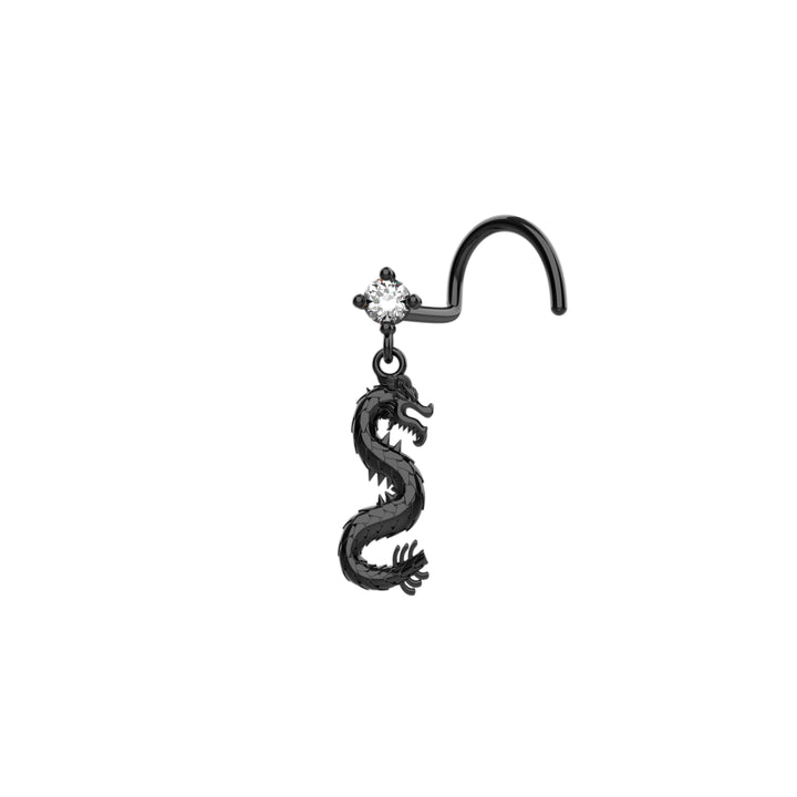 Dangling snake nose ring