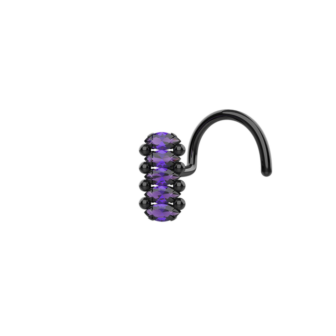 Comfortable flat back nose stud