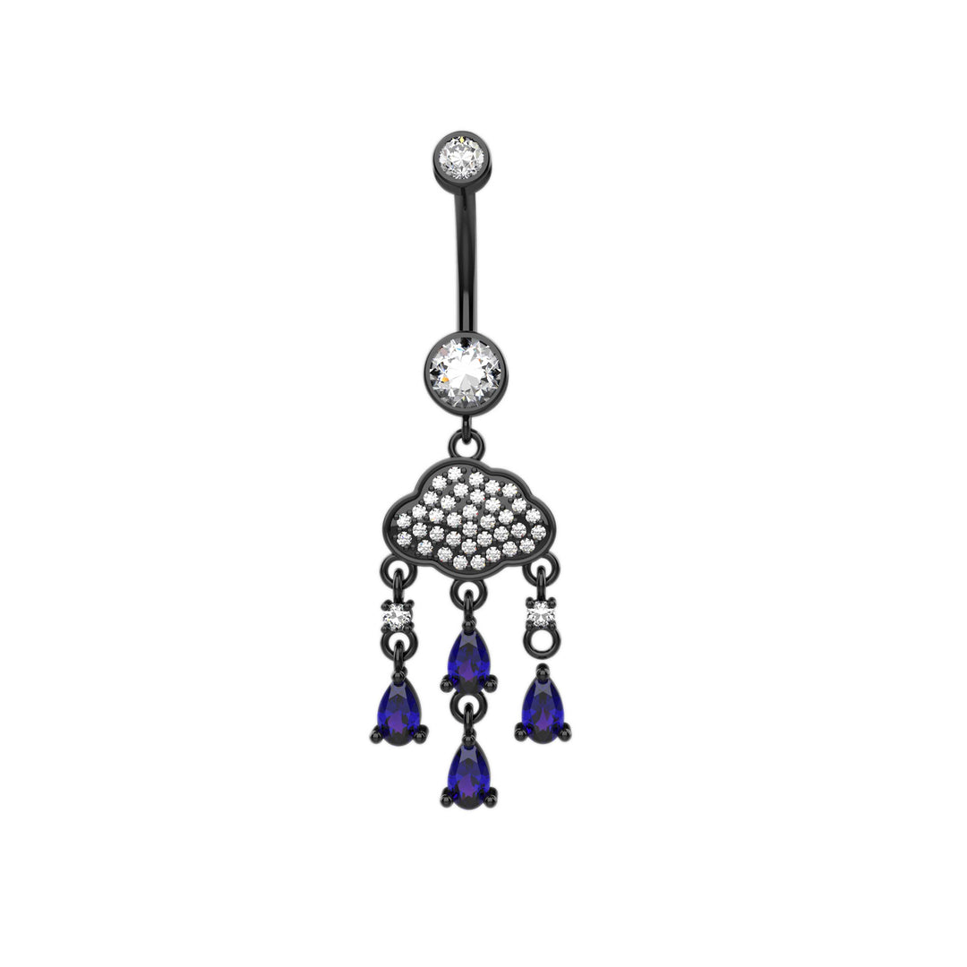 Stylish floating navel ring