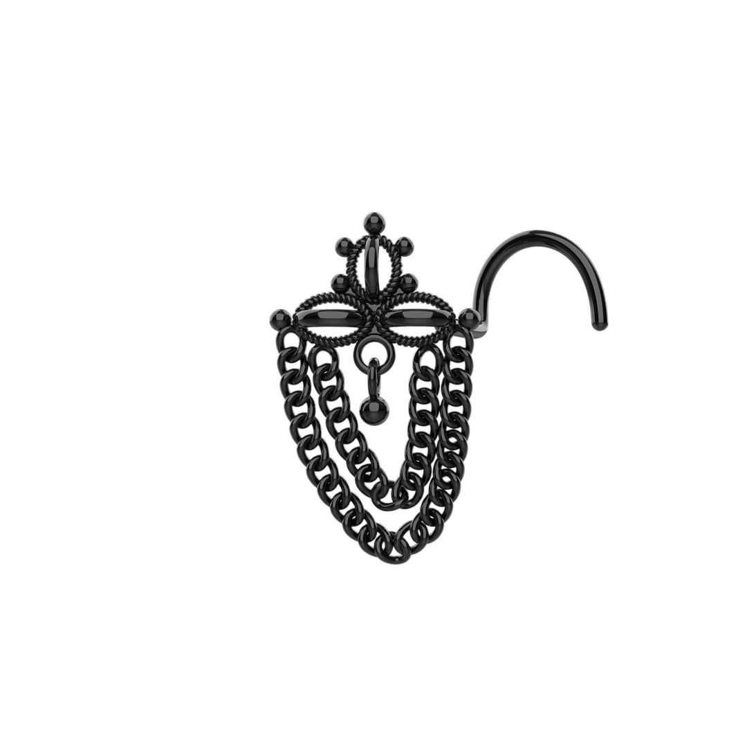 elegant dangle nose ring