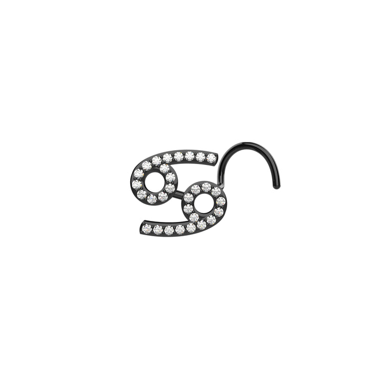 Cancer constellation nose piercing