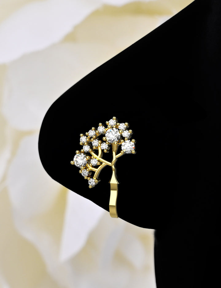 Threadless nose ring