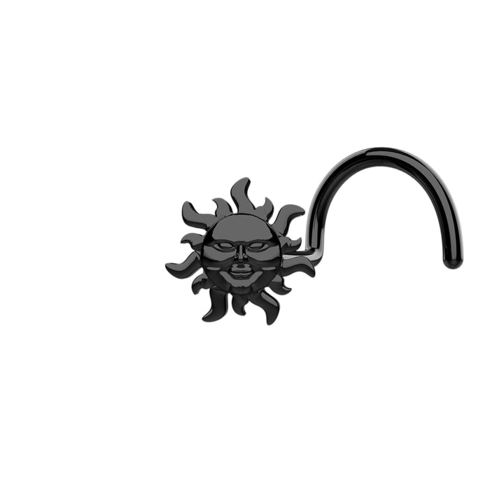 Unique gold nose stud